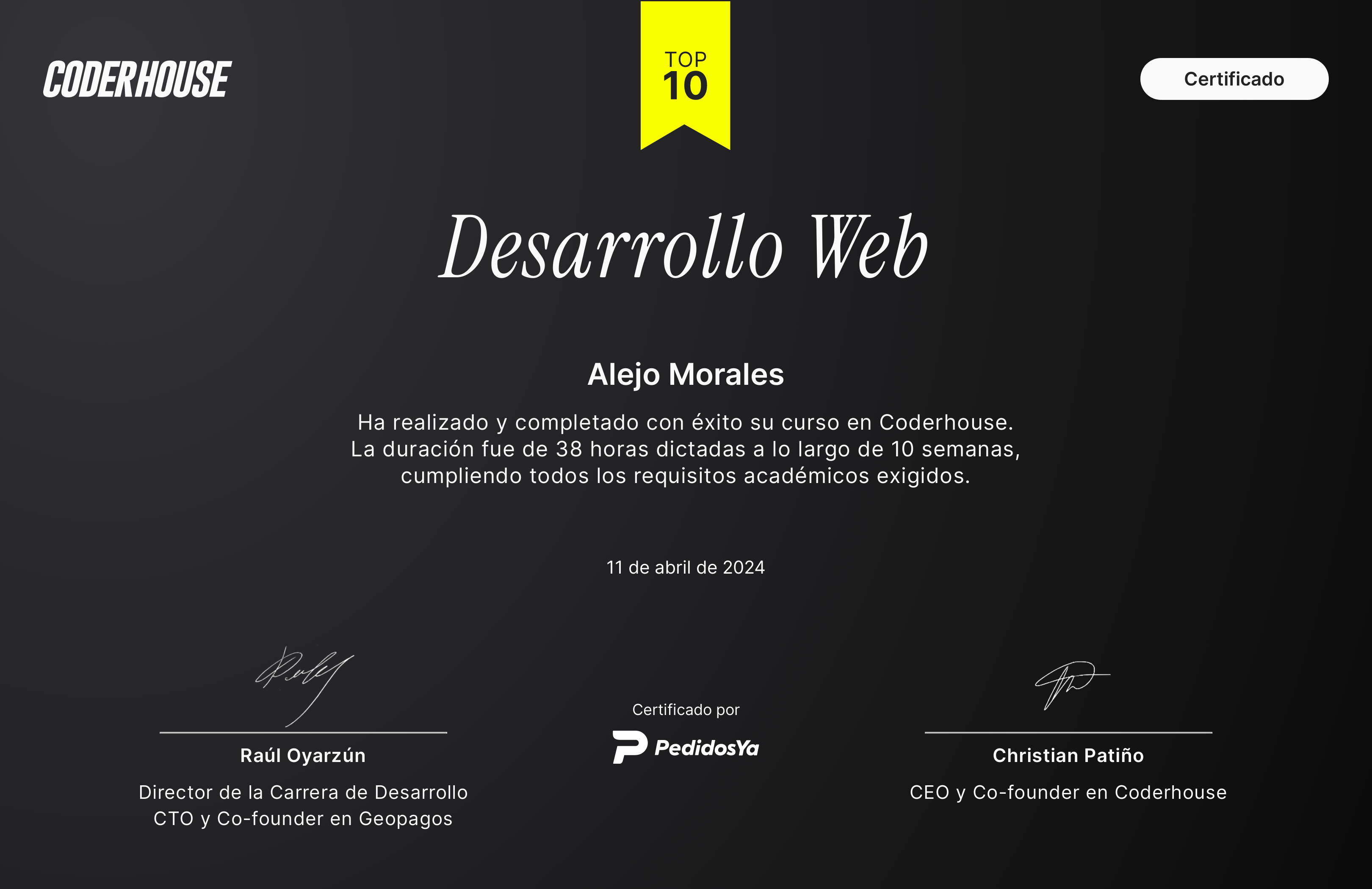Diploma Desarrollo Front End - Coderhouse