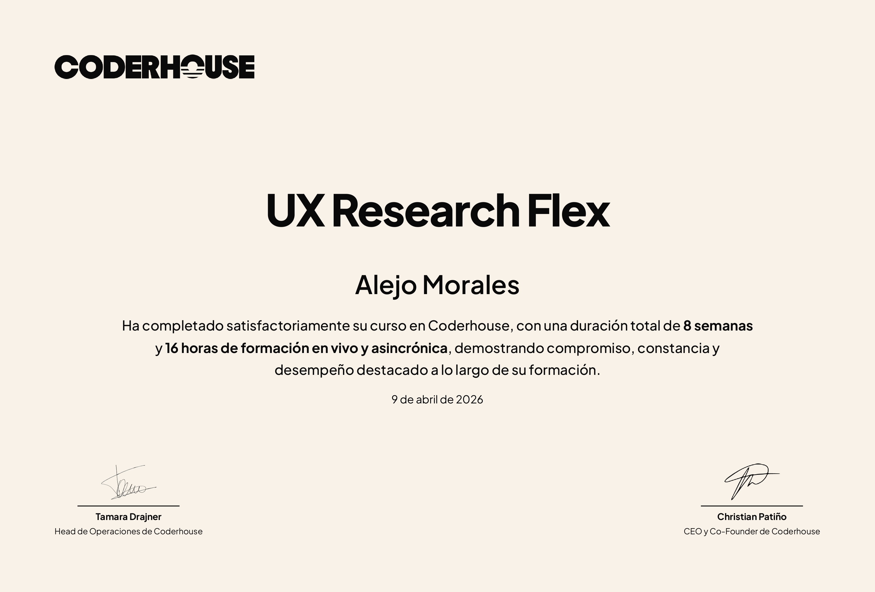 Diploma UX Research - Coderhouse
