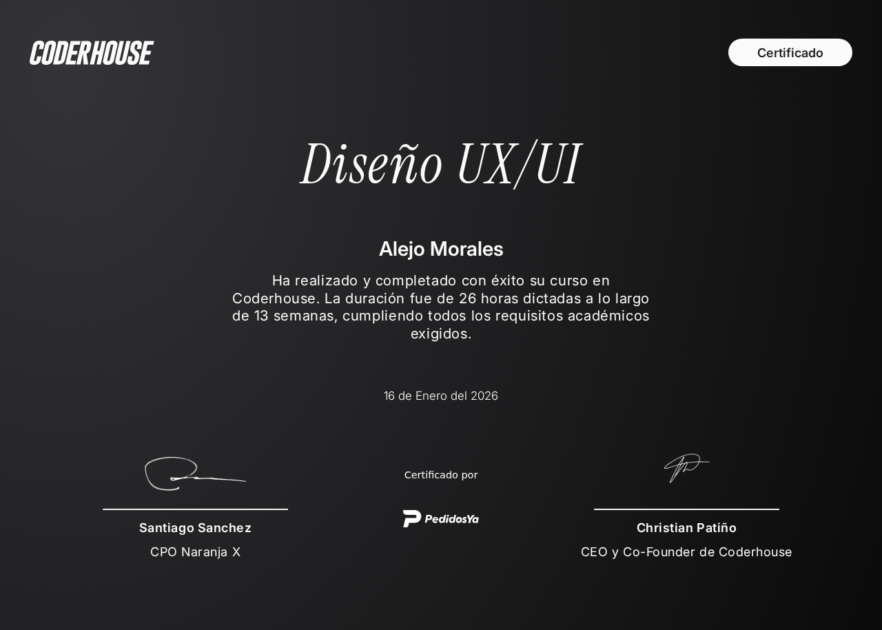 Diploma Diseño UX UI - Coderhouse